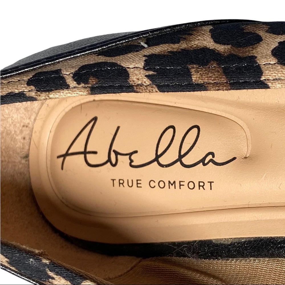 Abella Loafer 9.5 Sandal Flat FINA Cheetah Print w/ Buckle - Picture 6 of 10